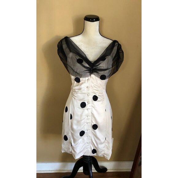 NWT For Love and Lemons Dorothy dot mini dress - Picture 9 of 13